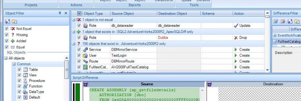Microsoft database tools