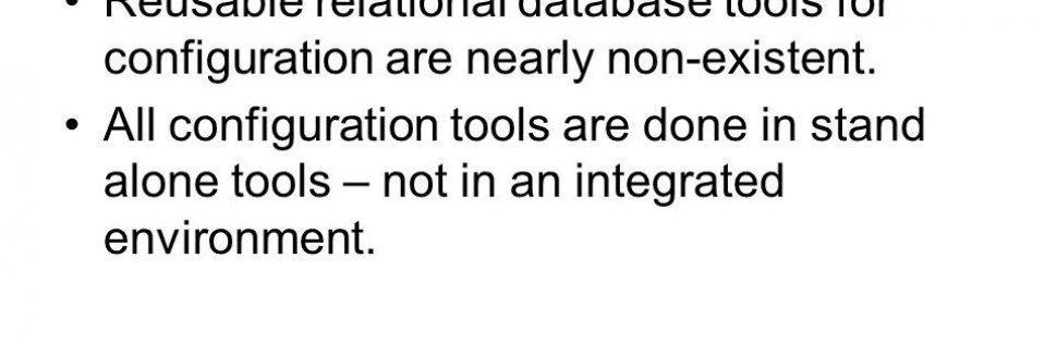 Relational database tools